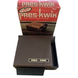 Pres-Kwik One Touch Cigarette Case *Read*